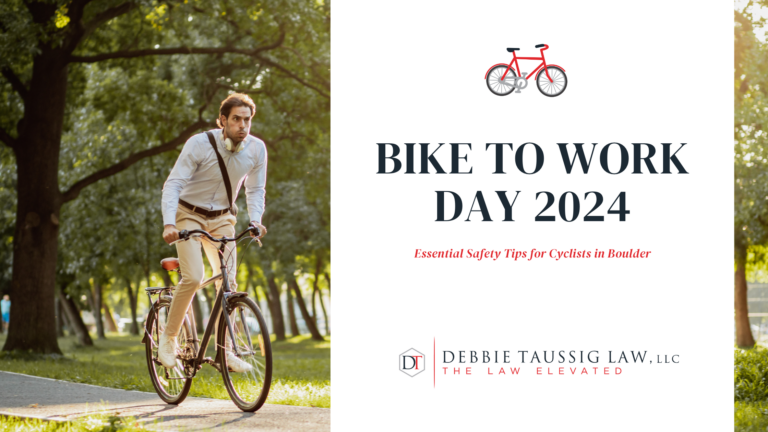 Man Gear up for Bike to Work Day Boulder 2024 with essential safety tips for a secure and enjoyable ride.biking to work in a park.